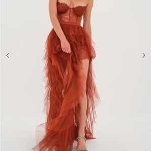 For love and lemons bustier gown